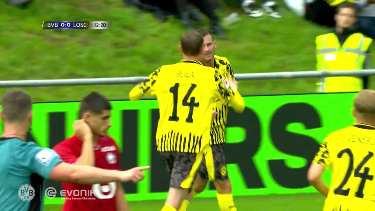 Highlights: Dortmund edge Lille 3-2 in pre-season friendly