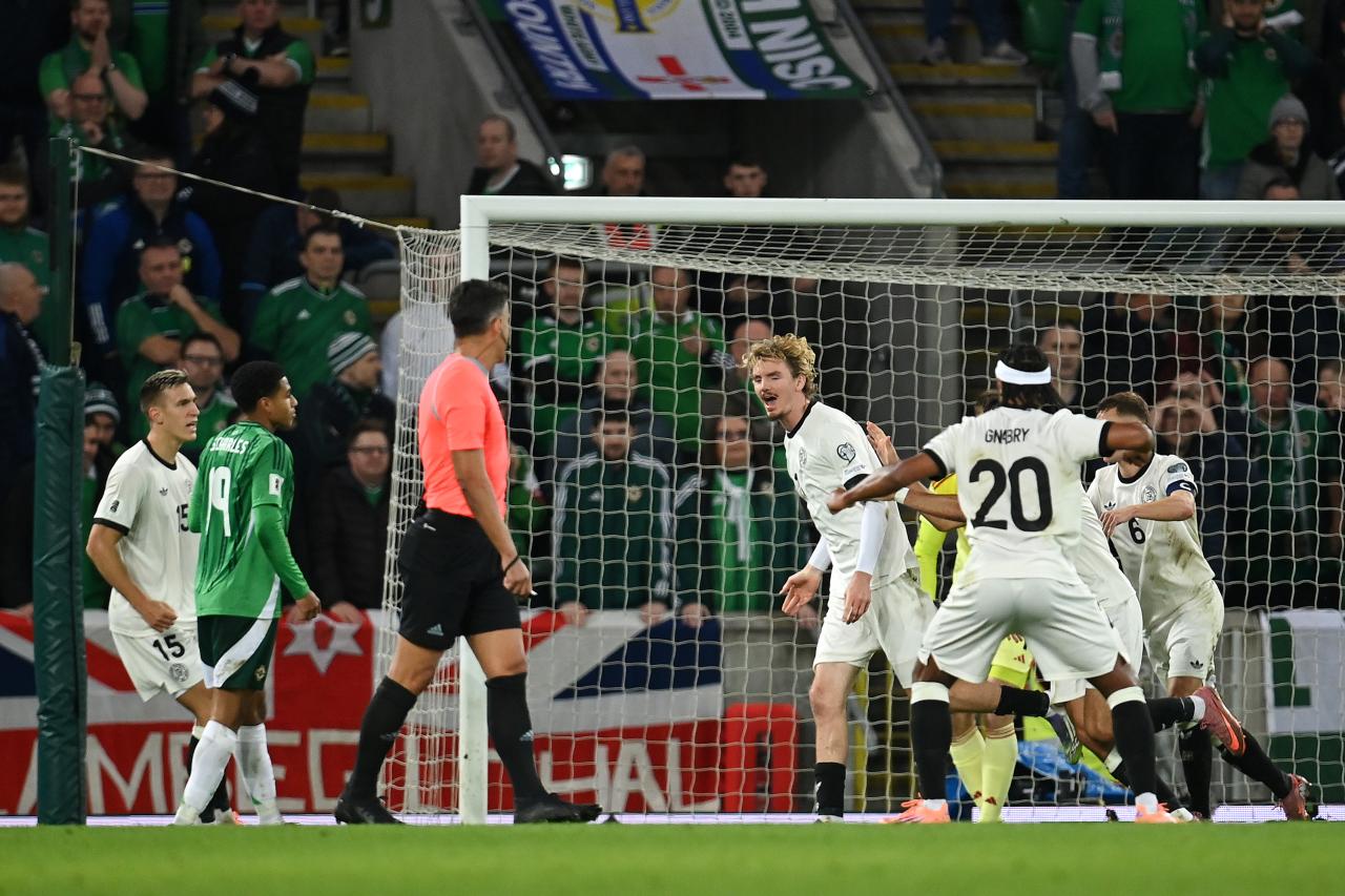 Woltemade’s maiden goal wins it for Germany in Belfast