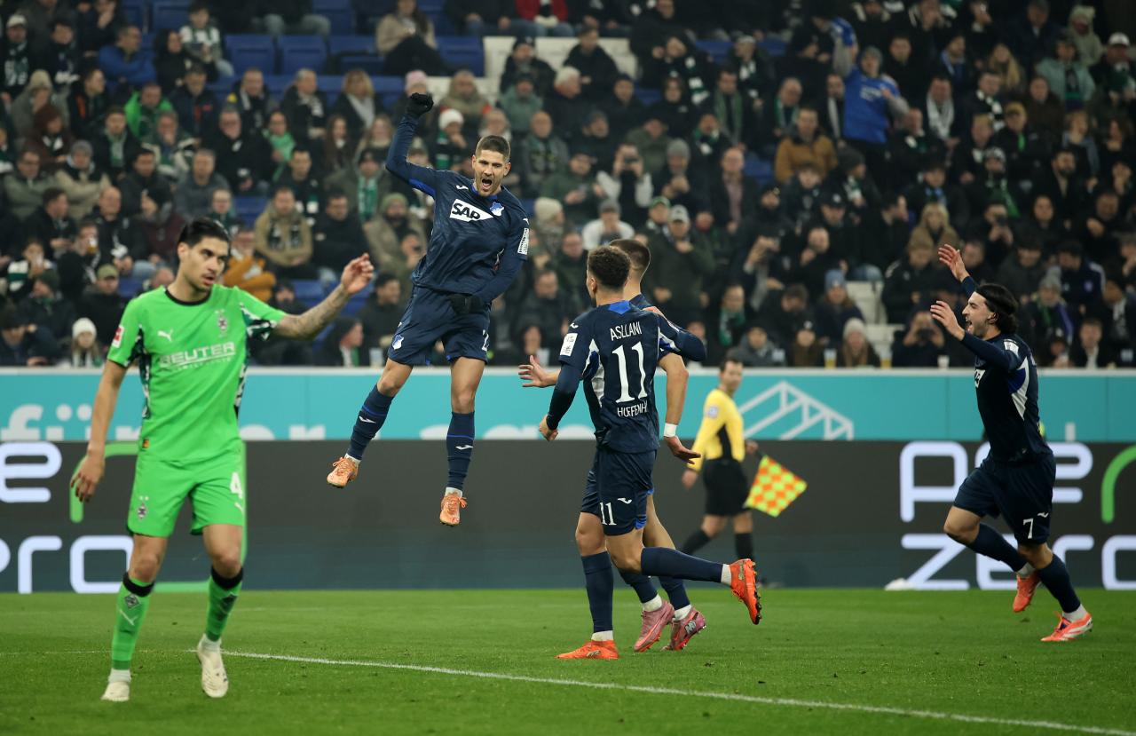 Kramarić the hat-trick hero as Hoffenheim ease past Gladbach