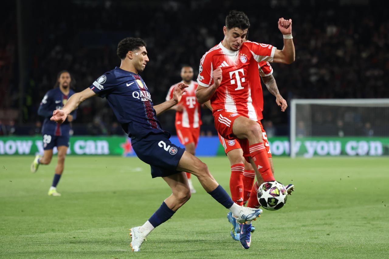 Hakimi to miss PSG's Champions League second-leg clash with Bayern