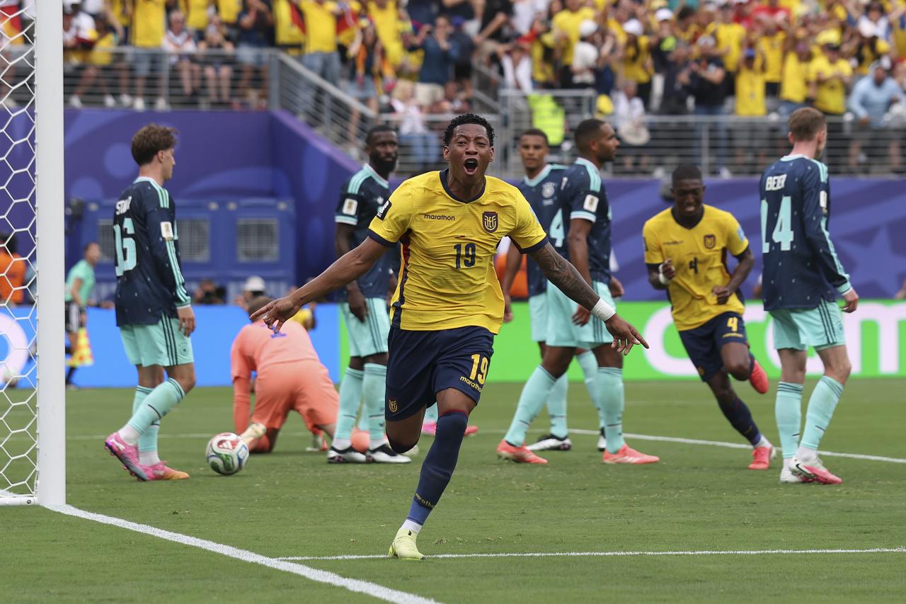 Ecuador stun Group E winners Germany as both book knockout round berths