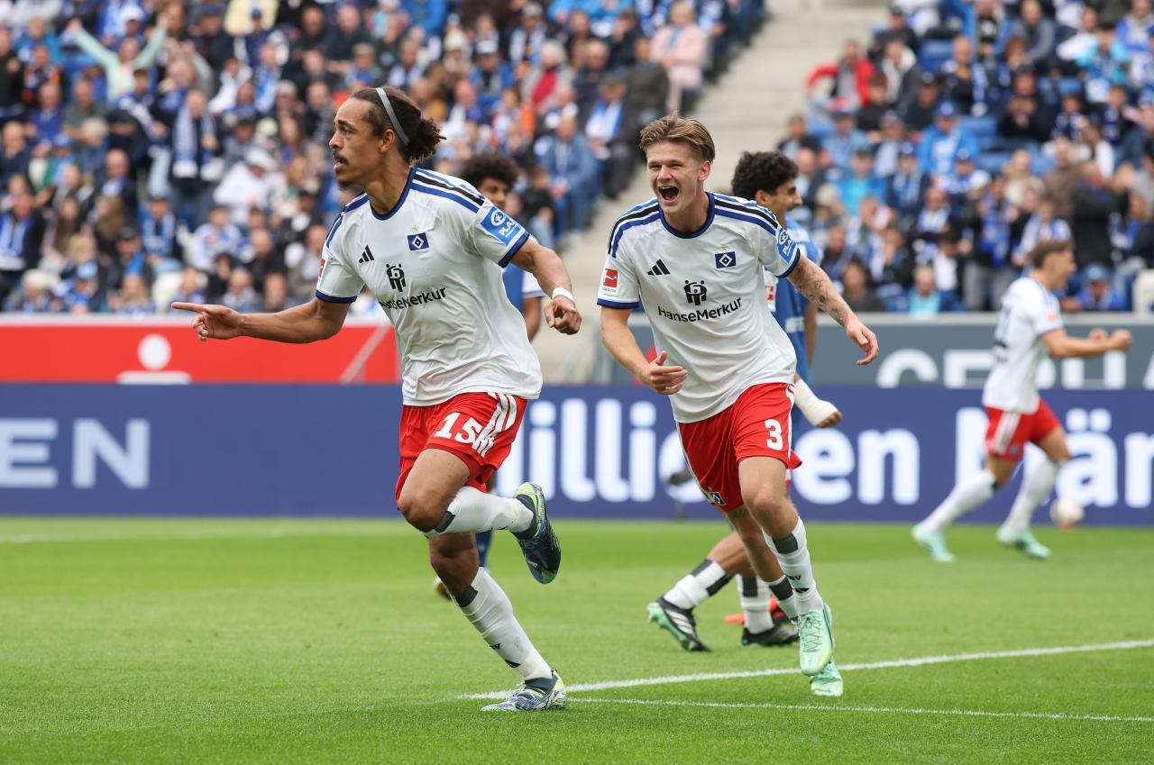 Late Muheim volley earns HSV dramatic win over 10-man Hoffenheim