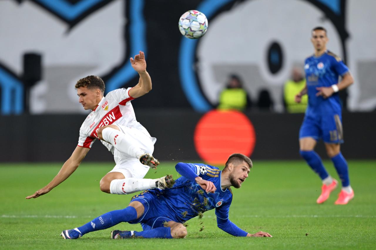 Grischa Prömel comments on difficult pitch conditions after Stuttgart’s Champions League win