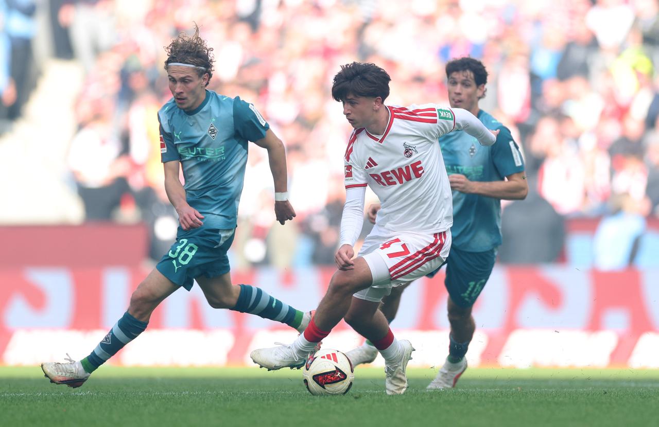 Mikey Moore in action for 1. FC Köln