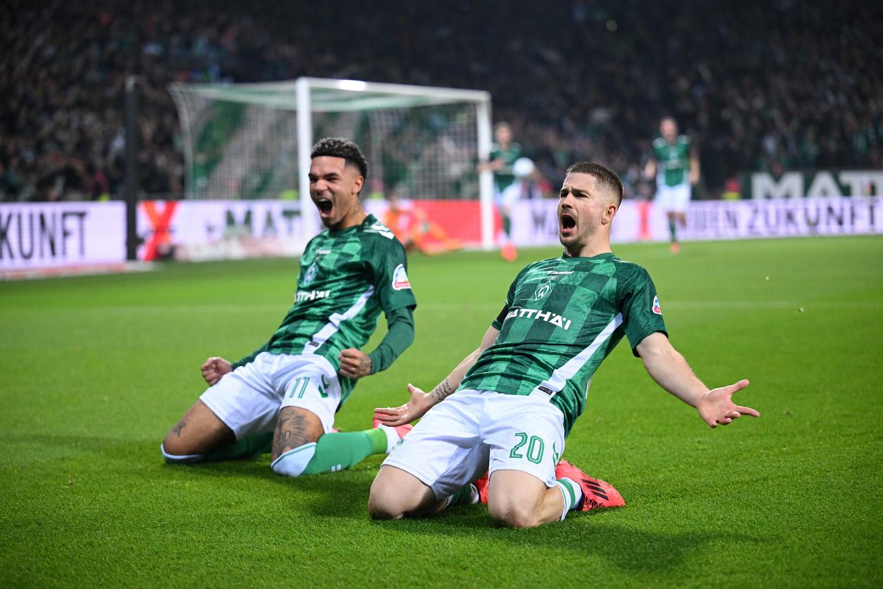 Bremen battle back to draw Leverkusen late