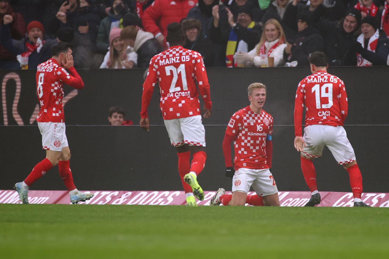 Burkardt brace the difference as Mainz oust Hoffenheim