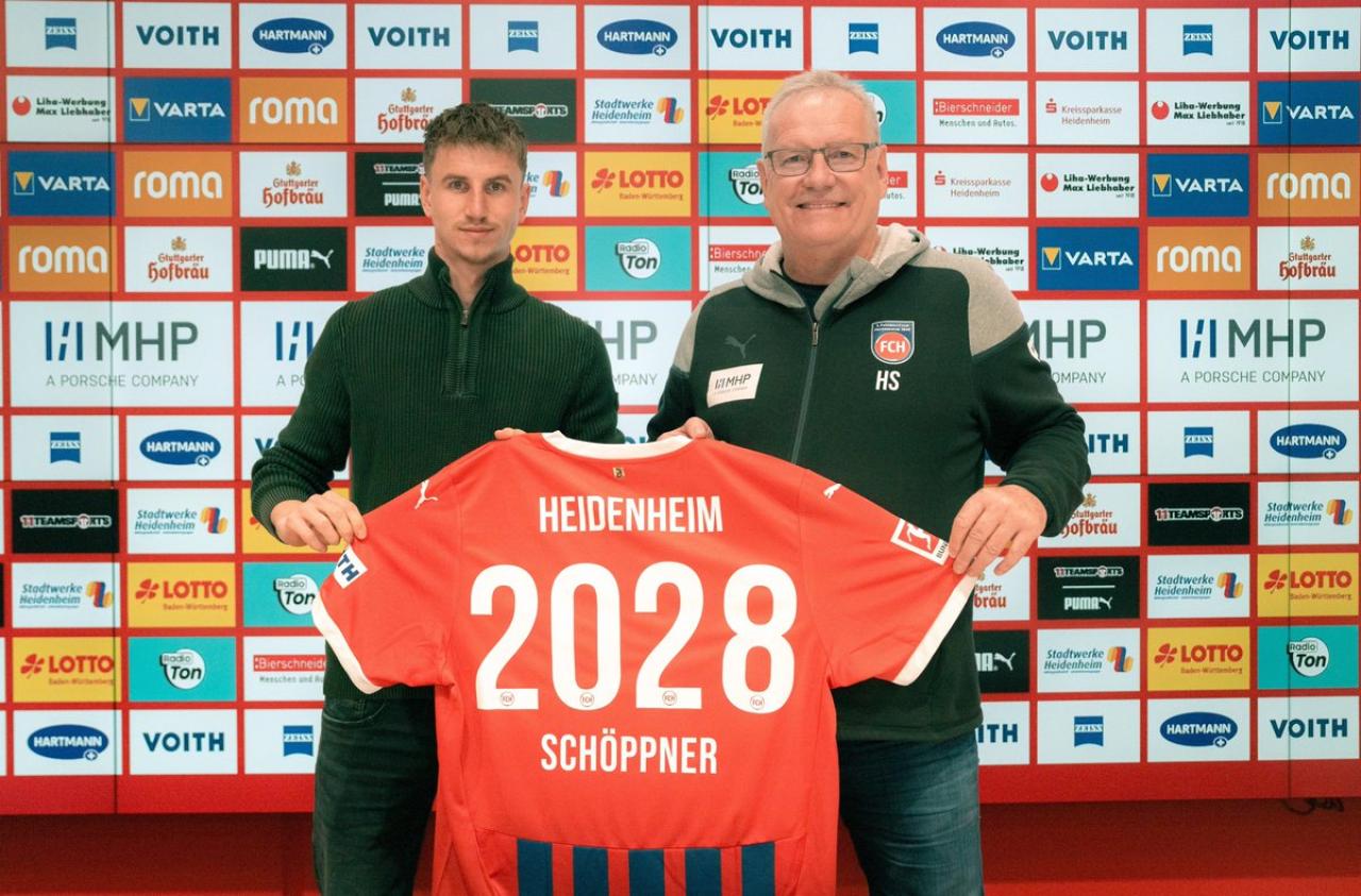 Heidenheim reward Schöppner with new deal: “A perfect fit for our FCH.”