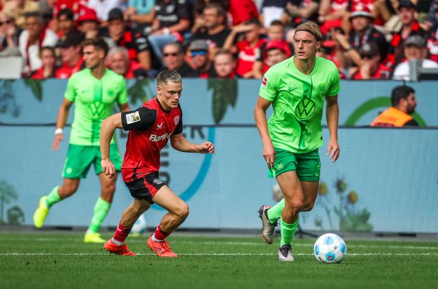 Sebastiaan Bornauw in action against Bayer 04 Leverkusen, 24. September 2024.