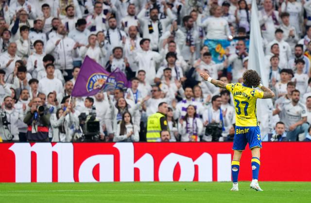 Fábio Silva celebrates scoring against Real Madrid CF in LaLiga, 19. January 2025.