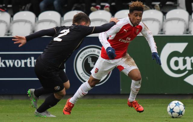 Reiss Nelson (right).