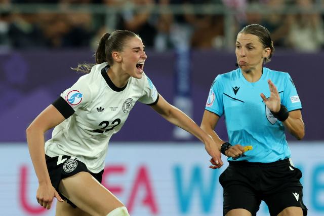 Brand celebrates scoring Germany's opener