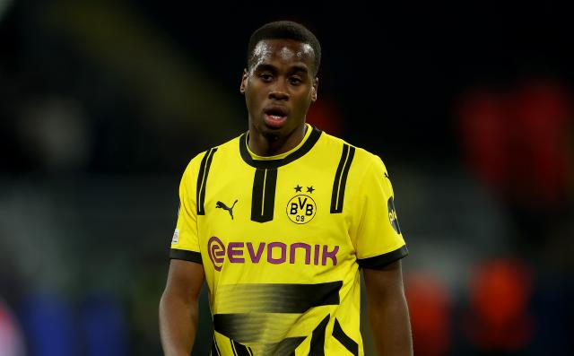 Jamie Gittens for Borussia Dortmund.
