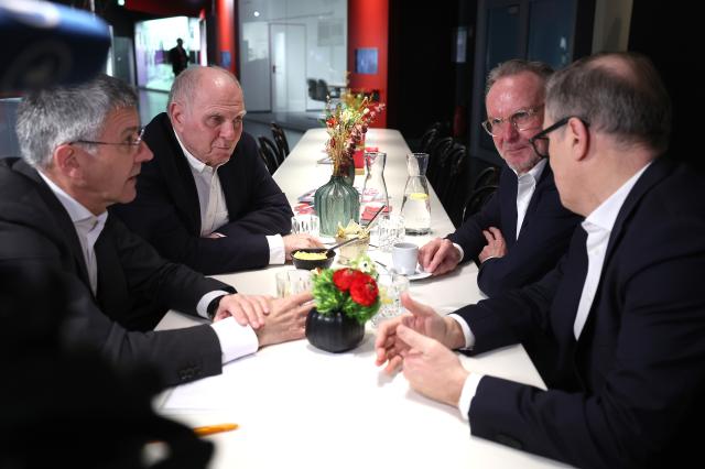 Bayern bosses Hoeneß, Rummenigge, Hainer and Dreesen.