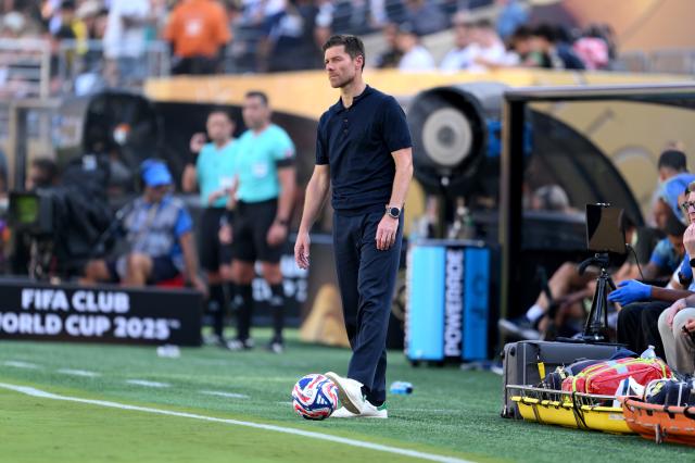 Xabi Alonso on the touchline during the match against Borussia Dortmund, 5. July 2025.