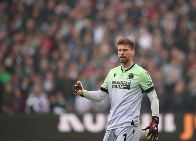 Ron-Robert Zieler, during the Second Bundesliga match between Hannover 96 and Eintracht Braunschweig