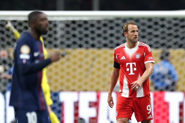 Harry Kane against PSG.