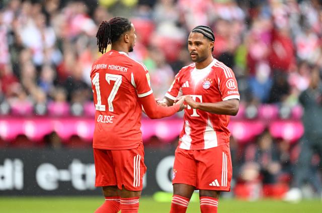 Michael Olise and Serge Gnabry for Bayern Munich.