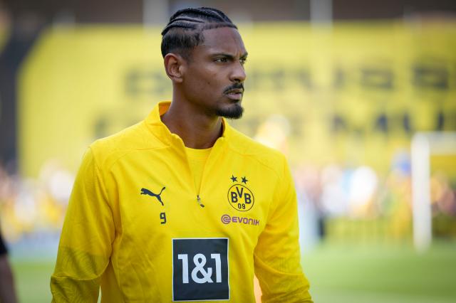 Sébastien Haller in training for BVB.