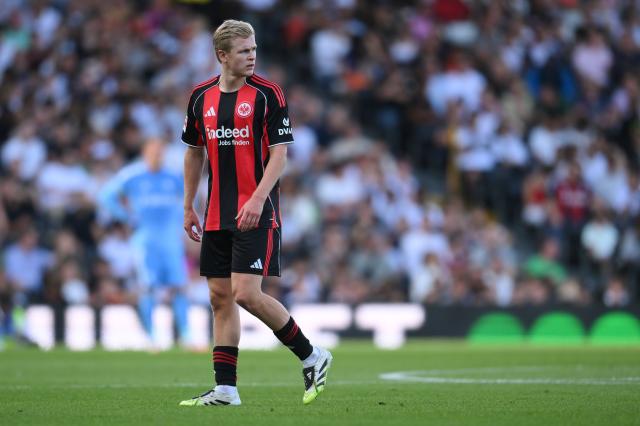 Jonathan Burkardt of Eintracht Frankfurt during the pre-season friendly match against Fulham.