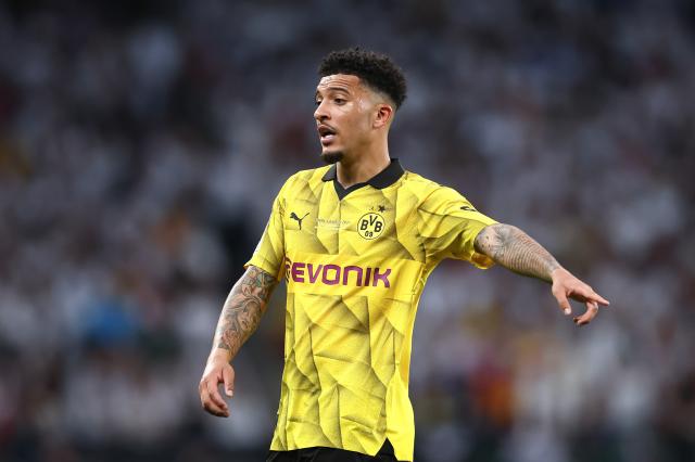 Jadon Sancho in action for Borussia Dortmund against Real Madrid.