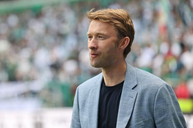 Bayer Leverkusen's Simon Rolfes looks on ahead of the clash with Werder Bremen.
