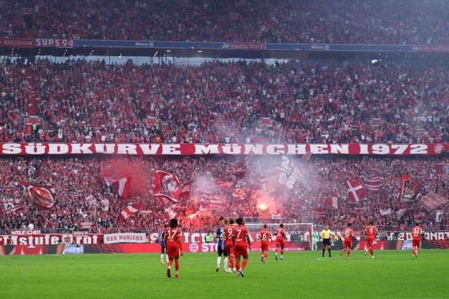 Bayern Munich vs. HSV in the Allianz Arena.