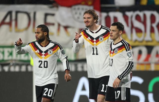 Gnabry, Woltemade and Wirtz for Germany. Gnabry, Woltemade and Wirtz for Germany.