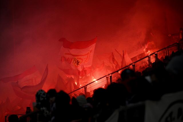 Fireworks at Millerntor Stadium