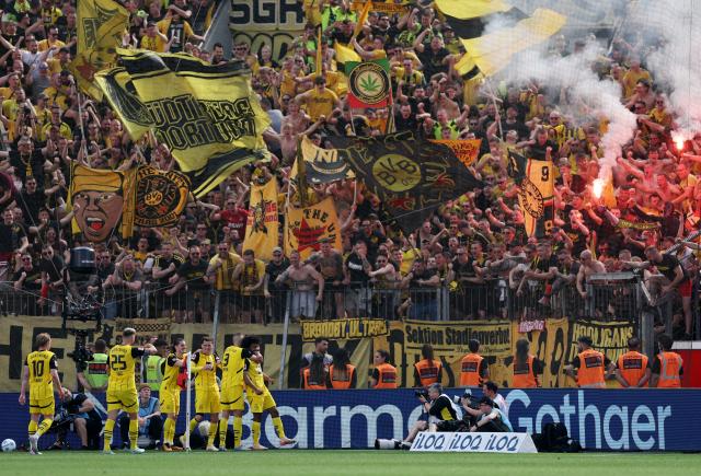 Borussia Dortmund fans.