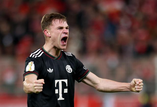 Joshua Kimmich celebrating.