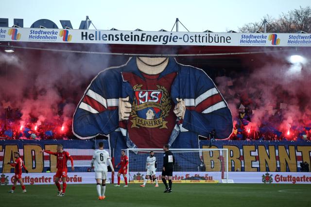 Recent tifo by Heidenheim fans