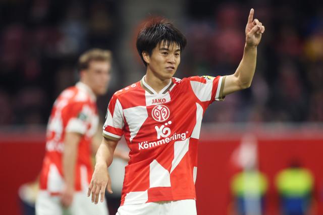 Sota Kawasaki of Mainz 05 reacts during the UEFA Conference League 2025/26 League Phase MD2 match vs. Zrinjski Mostar
