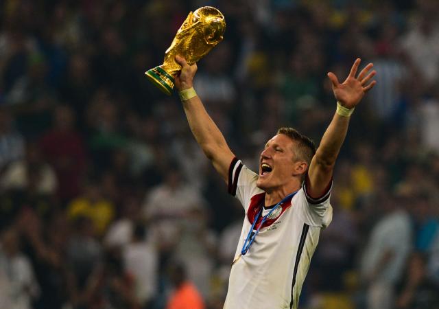 Bastian Schweinsteiger (pictured) and Sami Khedira won the World Cup with Germany in 2014.