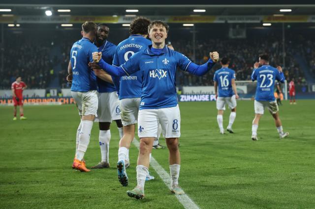 Luca Marseiler celebrates his goal vs. Nürnberg - 23 Jan 2026