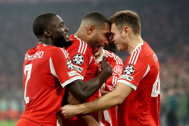 Josip Stanisic (right) picked up a knock in training on Tuesday.