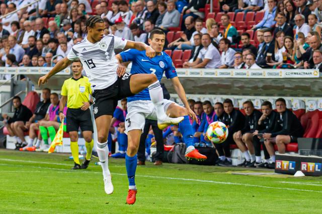 Leroy Sané (left).