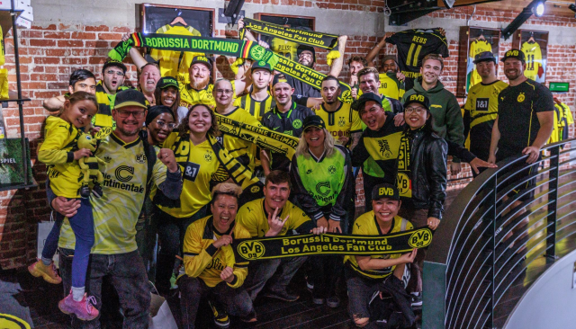 Local BVB fans in Los Angeles at a watch party.