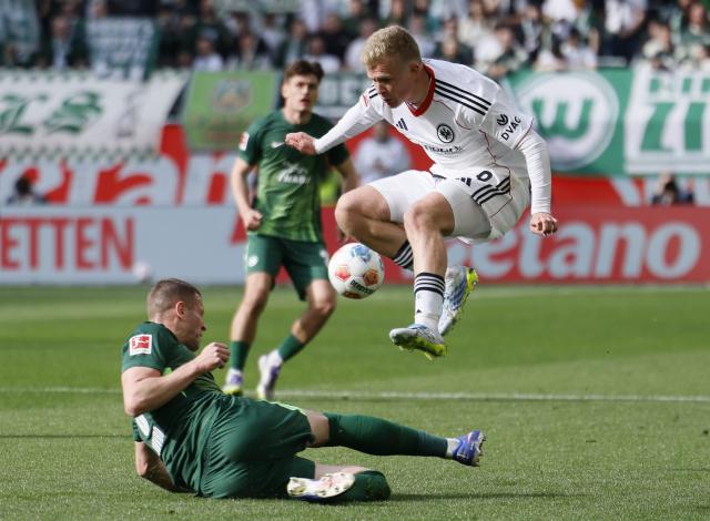 Jonathan Burkardt of Frankfurt vs. Wolfsburg - 11 April 2026