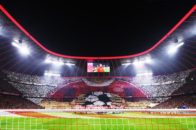 FC Bayern fan’s tifo prior to the Real Madrid clash 