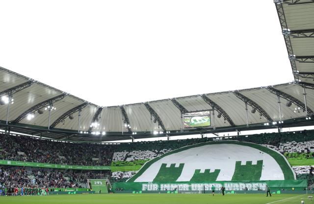 Volkswagen Arena ahead of the match between VfL Wolfsburg and FC Bayern München, 9. May 2026.