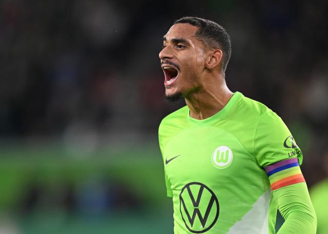 Maxence Lacroix during his time at Wolfsburg.