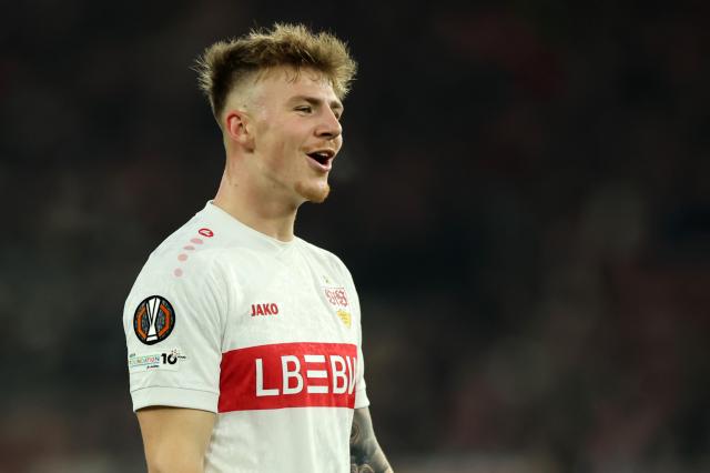 Finn Jeltsch for Stuttgart.