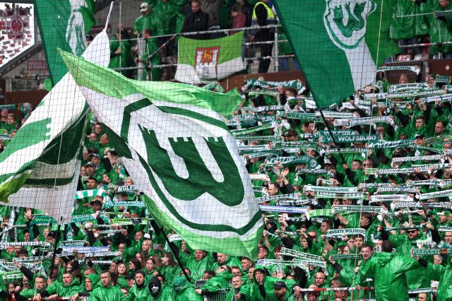 VfL Wolfsburg supporters during the match against FC St. Pauli, 16. May 2026.