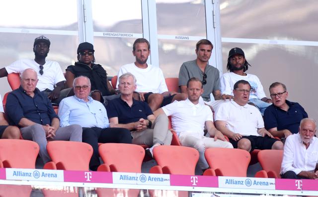 Palhinha was watching from the stands as Bayern beat RB Leipzig.