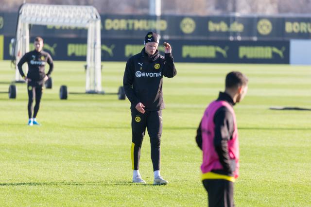 Erling Haaland and Borussia Dortmund face Eintracht Frankfurt on Friday.