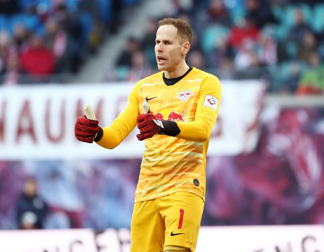 Peter Gulacsi had a great game in goal for RB Leipzig against Leverkusen.