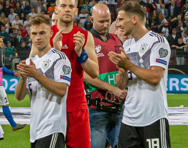 Joshua Kimmich, Manuel Neuer and Leon Goretzka.