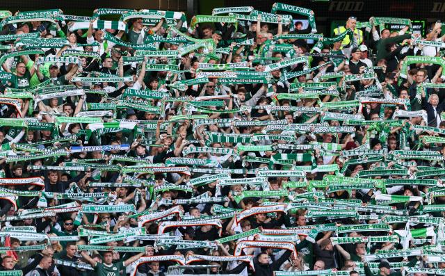 VfL Wolfsburg supporters before the match against SV Darmstadt 98, 18. September 2026.
