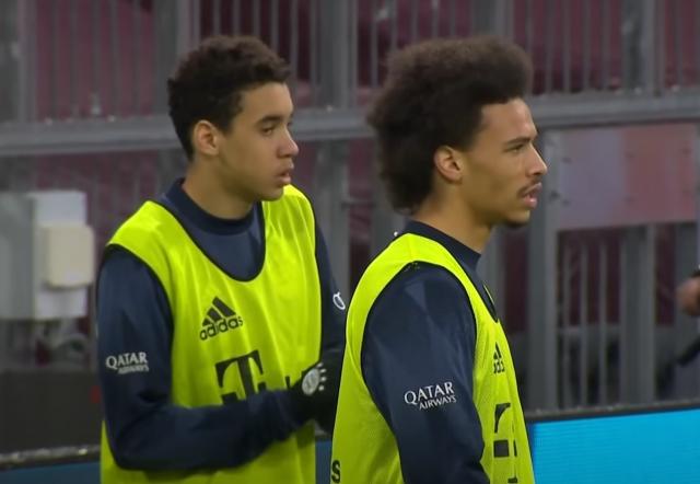 Jamal Musiala and Leroy Sané.