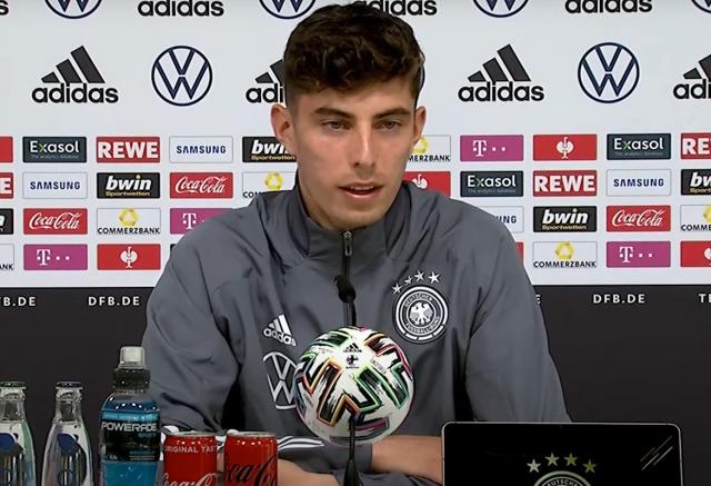 Kai Havertz is pushing to start for Germany after recently linking up with the team.